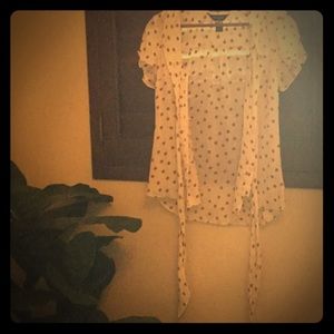 White House Black Market, polka dot blouse!